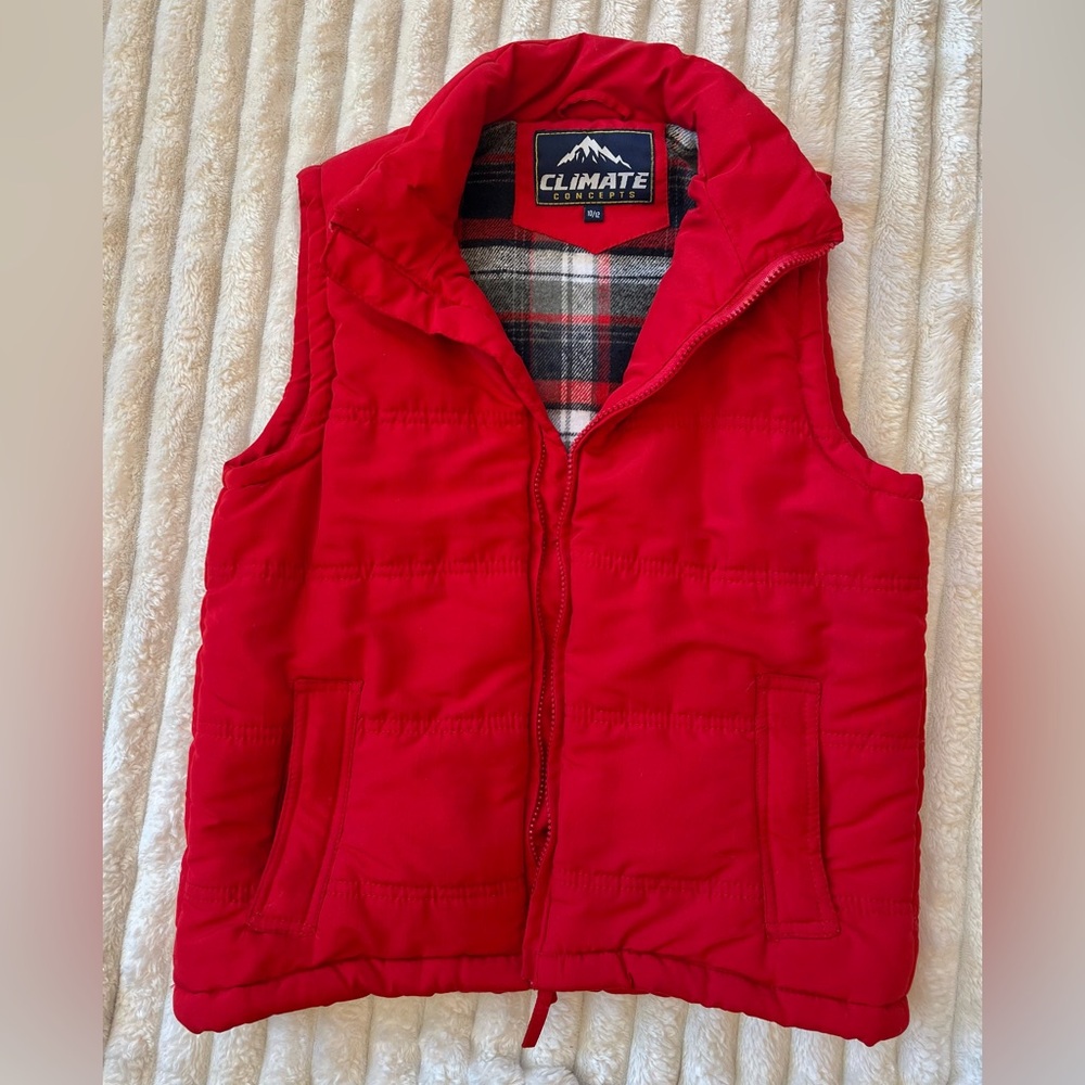 2 Items for 20! Kids Red Puffer Vest